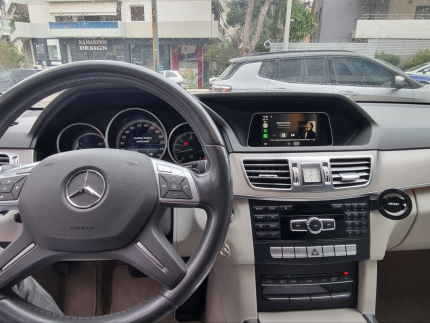 Εγκατάσταση Apple CarPlay και Android Auto σε Mercedes E 200 W212.