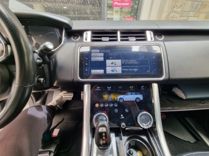 Εγκατάσταση OEM Μεγαλύτερη Οθόνη & Touchscreen 10″ AC Climate Control Panel σε Range Rover Sport.