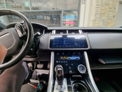Εγκατάσταση OEM Μεγαλύτερη Οθόνη & Touchscreen 10″ AC Climate Control Panel σε Range Rover Sport.