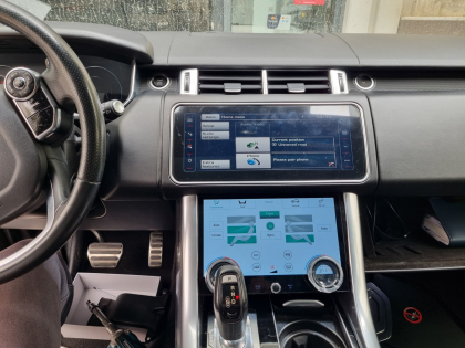 Εγκατάσταση OEM Μεγαλύτερη Οθόνη & Touchscreen 10″ AC Climate Control Panel σε Range Rover Sport.