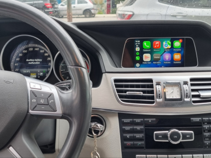 Εγκατάσταση Apple CarPlay και Android Auto σε Mercedes E 200 W212.