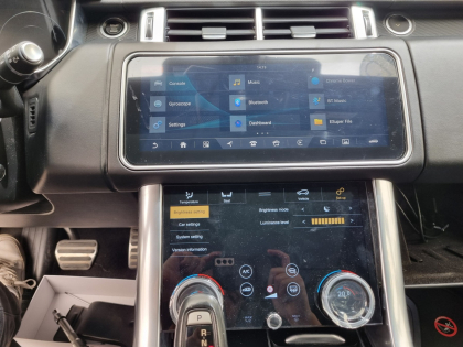 Εγκατάσταση OEM Μεγαλύτερη Οθόνη & Touchscreen 10″ AC Climate Control Panel σε Range Rover Sport.
