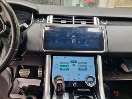 Εγκατάσταση OEM Μεγαλύτερη Οθόνη & Touchscreen 10″ AC Climate Control Panel σε Range Rover Sport.