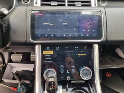 Εγκατάσταση OEM Μεγαλύτερη Οθόνη & Touchscreen 10″ AC Climate Control Panel σε Range Rover Sport.
