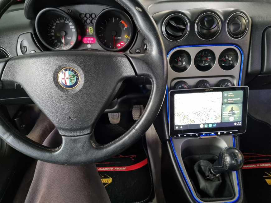Εγκατάσταση Alpine iLX-F905D 9″ & Ambient Lights σε Alfa Romeo GTV.