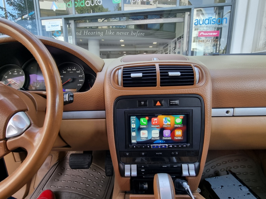 Εγκατάσταση Alpine iLX-705D, Apple Car Play, Android Auto,  σε Porsche Cayenne 9 PA