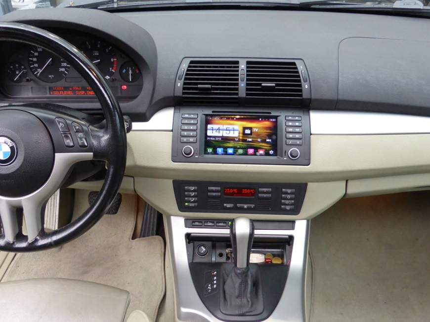 Εγκατάσταση Navigation–Multimedia LM M395 GPS σε BMW E53 2002.