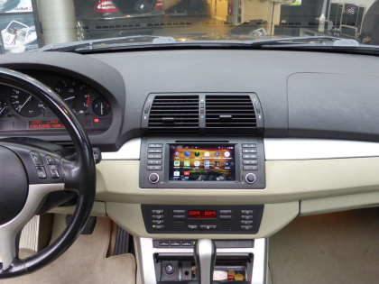 Εγκατάσταση Navigation–Multimedia LM M395 GPS σε BMW E53 2002.