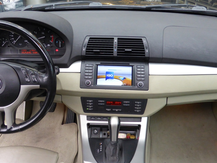 Εγκατάσταση Navigation–Multimedia LM M395 GPS σε BMW E53 2002.