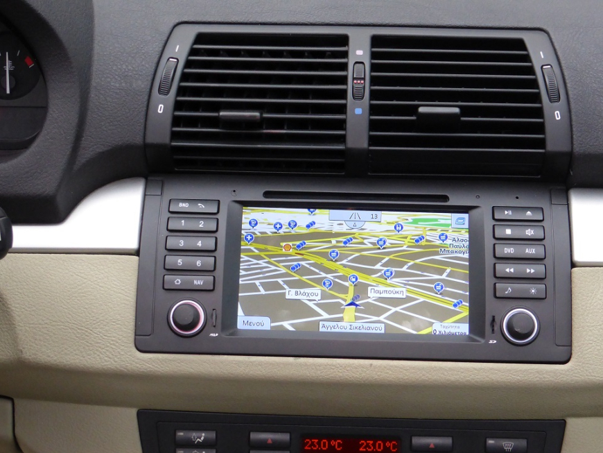 Εγκατάσταση Navigation–Multimedia LM M395 GPS σε BMW E53 2002.