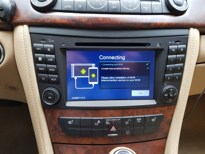 Εγκατάσταση oθόνης Dynavin N7 σε Mercedes-Benz CLS.