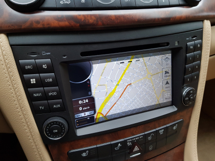 Εγκατάσταση oθόνης Dynavin N7 σε Mercedes-Benz CLS.