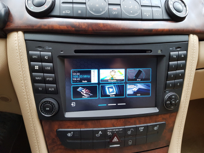 Εγκατάσταση oθόνης Dynavin N7 σε Mercedes-Benz CLS.