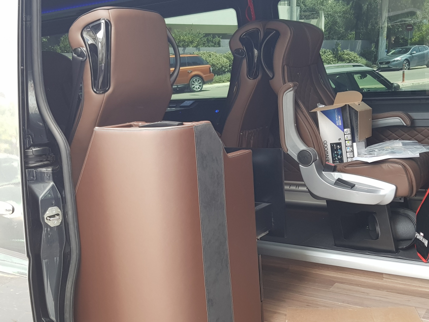 Εγκατάσταση συστήματος Multimedia, με αναπαραγωγή Netflix, Nova, Front & Rear Camera Live σε Mercedes Sprinter VIP.