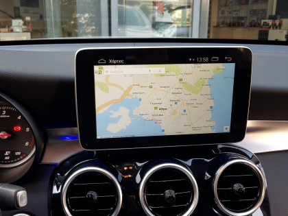 Εγκατάσταση οθόνης και κάμερα οπισθοπορείας σε Mercedes GLC.