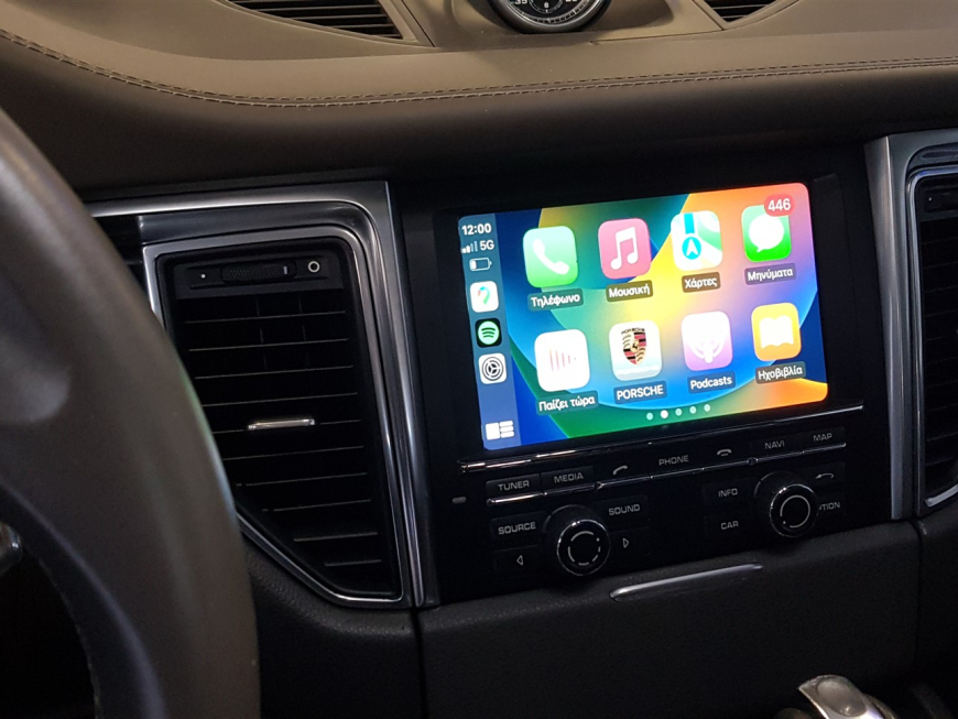 Εγκατάσταση Apple Car Play, Android Auto σε Porsche Macan 95B.