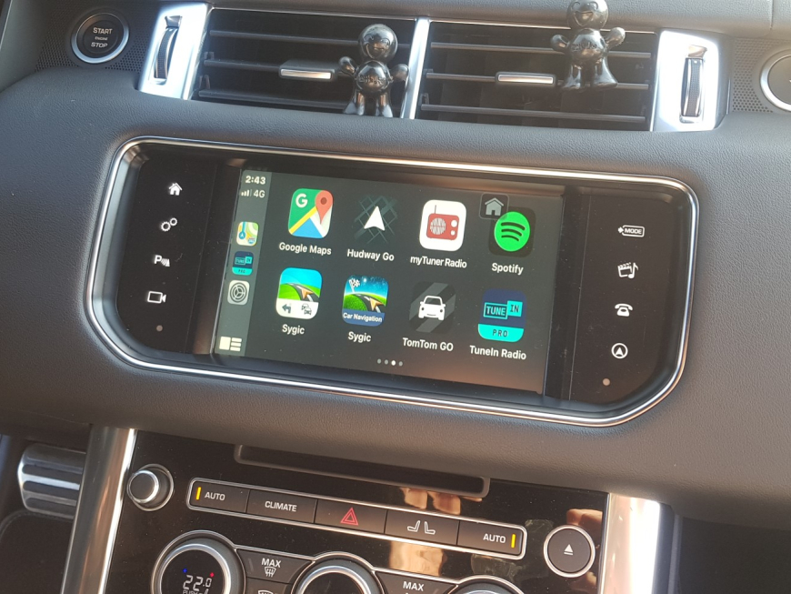 Αναβάθμιση Εργοστασιακής Οθόνης – Apple CarPlay & Android Auto σε Range Rover Sport Hybrid.