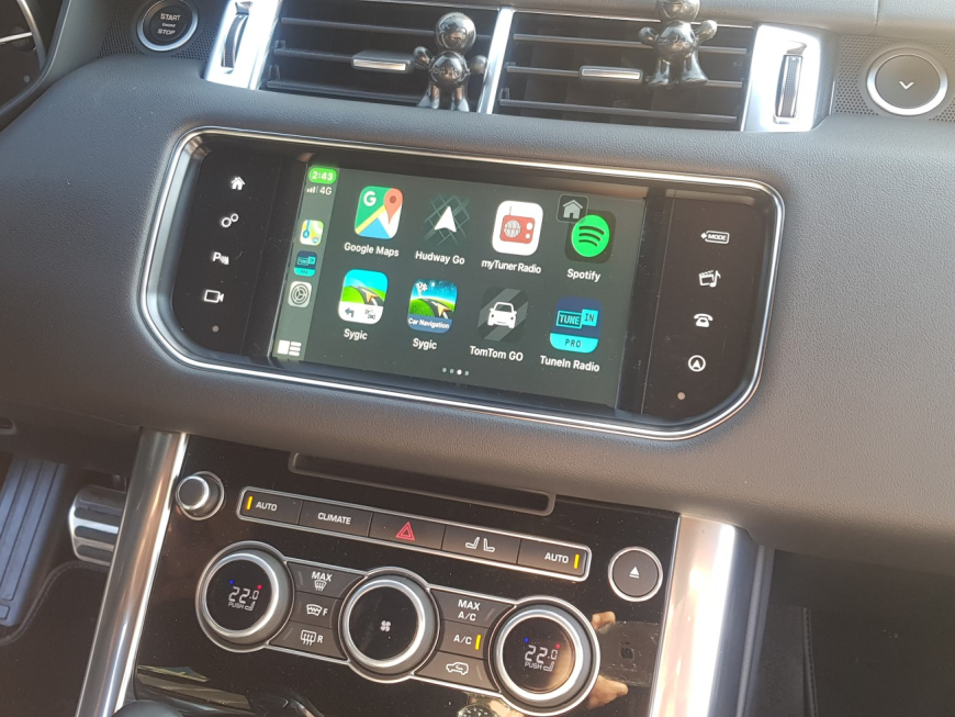 Αναβάθμιση Εργοστασιακής Οθόνης – Apple CarPlay & Android Auto σε Range Rover Sport Hybrid.