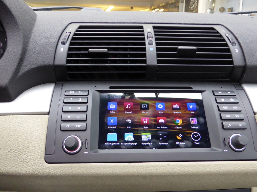 Εγκατάσταση Navigation–Multimedia LM M395 GPS σε BMW E53 2002.