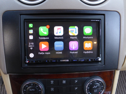 Εγκατάσταση οθόνης Kenwood DDX9716BTS και επιπλέον οθόνες για τους πίσω επιβάτες.