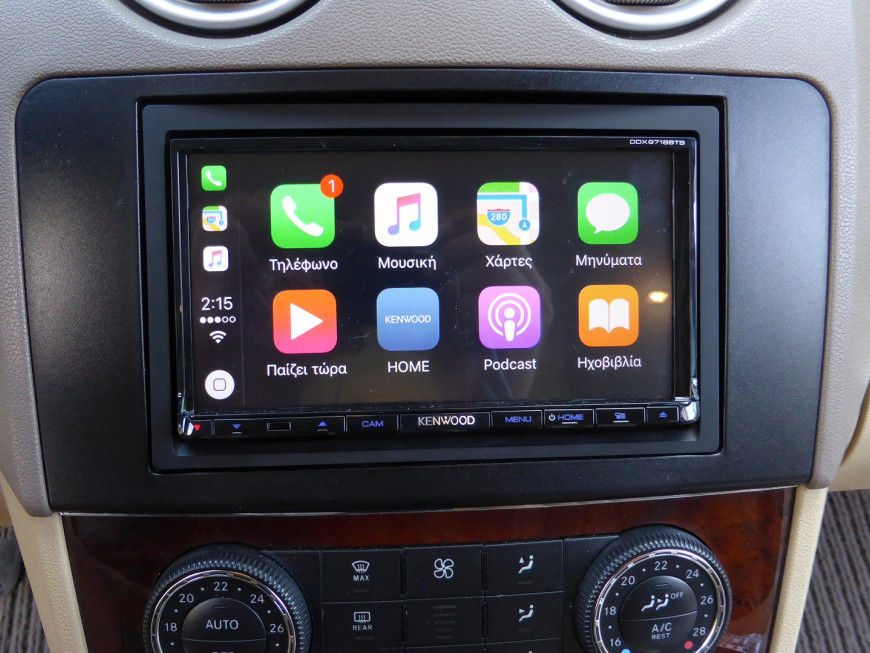 Εγκατάσταση οθόνης Kenwood DDX9716BTS και επιπλέον οθόνες για τους πίσω επιβάτες.