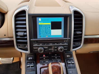 Εγκατάσταση Car Cinema, Back Camera, Media Player, TV Tuner Mpeg4 σε Porsche Cayenne 958.