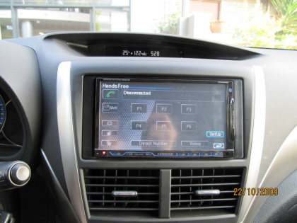 Εγκατάσταση 2DIN Car Cinema  Navigation Kenwood DDX8024BT - Navibox-Camera σε Subaru Forester 2009.