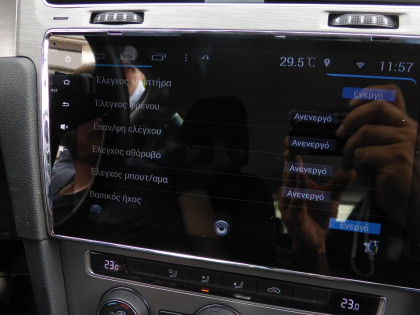 Εγκατάσταση οθόνης 10.1” της LM σε Volkswagen Golf 7.