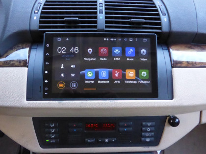 Εγκατάσταση οθόνης IQ-AN5595GPS 9" σε BMW Series 5 E39 και X5 E53 (1997-2006).