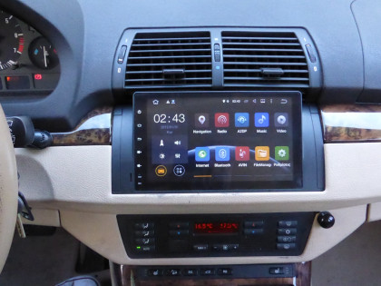 Εγκατάσταση οθόνης IQ-AN5595GPS 9" σε BMW Series 5 E39 και X5 E53 (1997-2006).
