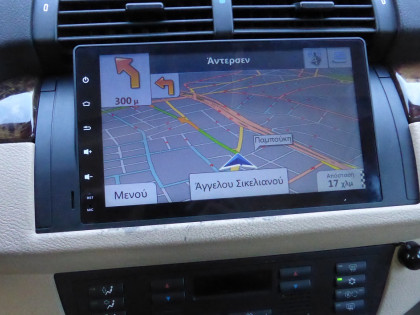Εγκατάσταση οθόνης IQ-AN5595GPS 9" σε BMW Series 5 E39 και X5 E53 (1997-2006).