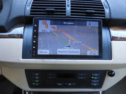 Εγκατάσταση οθόνης IQ-AN5595GPS 9" σε BMW Series 5 E39 και X5 E53 (1997-2006).