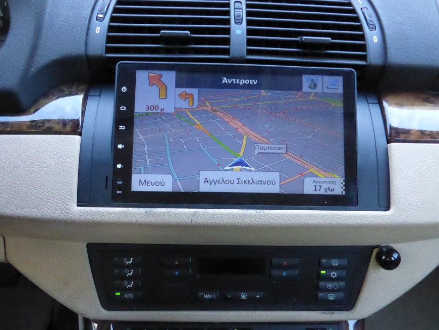 Εγκατάσταση οθόνης IQ-AN5595GPS 9" σε BMW Series 5 E39 και X5 E53 (1997-2006).