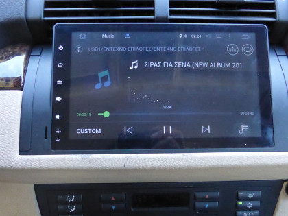 Εγκατάσταση οθόνης IQ-AN5595GPS 9" σε BMW Series 5 E39 και X5 E53 (1997-2006).