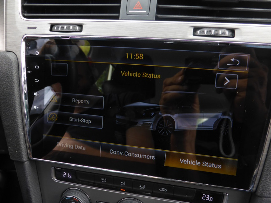 Εγκατάσταση οθόνης 10.1” της LM σε Volkswagen Golf 7.