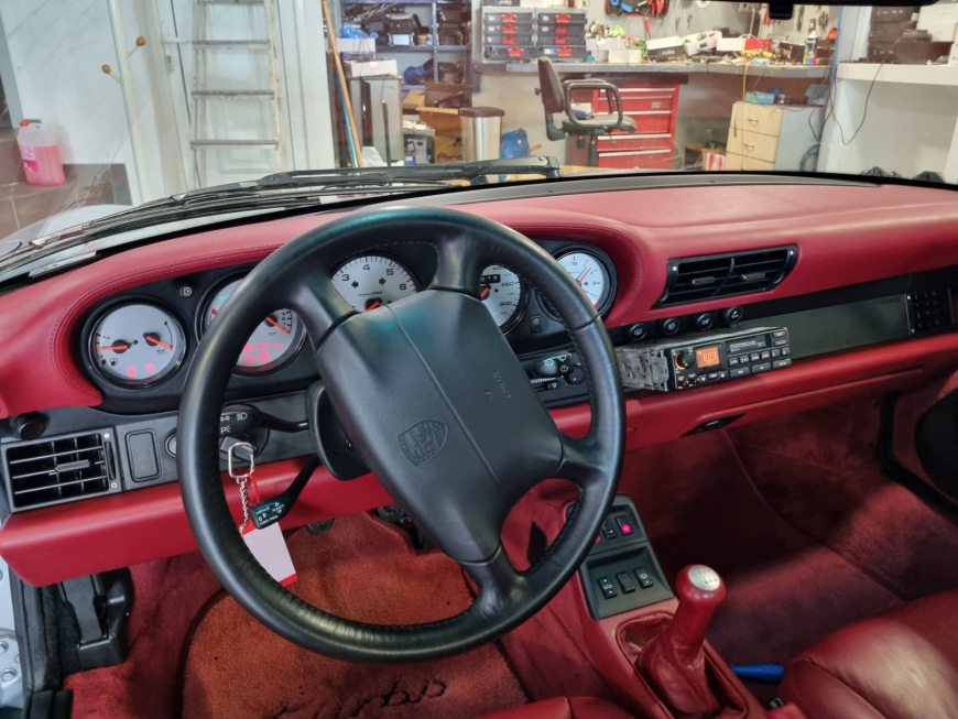 Εγκατάσταση radio/BT σε Porsche 911 Turbo 993.