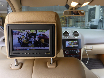 Εγκατάσταση οθόνης Kenwood DDX9716BTS και επιπλέον οθόνες για τους πίσω επιβάτες.
