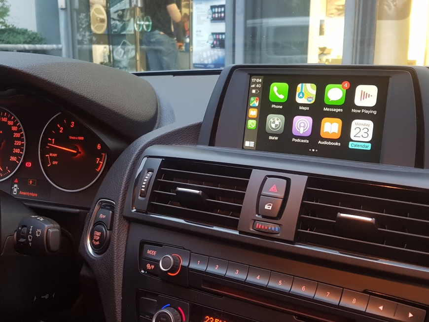 Εγκατάσταση Wireless Apple CarPlay, Media Player και Android Auto σε BMW 1 Series F20.