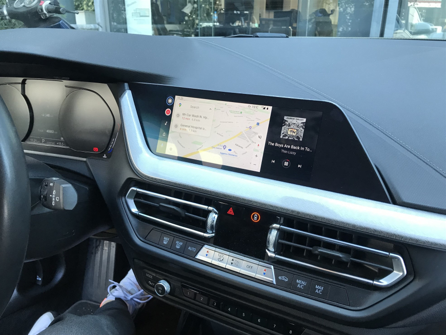 Εγκατάσταση Wireless CarPlay, Android Auto, Media Player & Rear Camera σε BMW 1 Series F40.