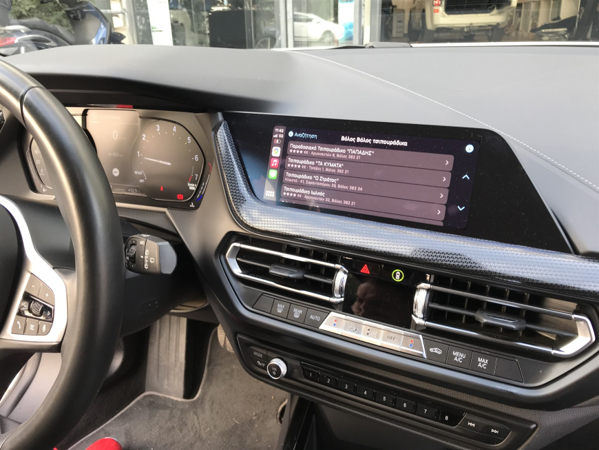 Εγκατάσταση Wireless CarPlay, Android Auto, Media Player & Rear Camera σε BMW 1 Series F40.