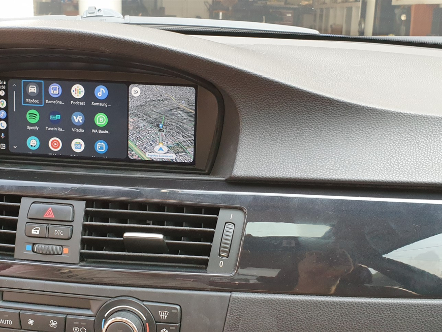 Εγκατάσταση Wireless CarPlay, Android Auto, Media Player & Κάμερες σε BMW 3 Series E92.