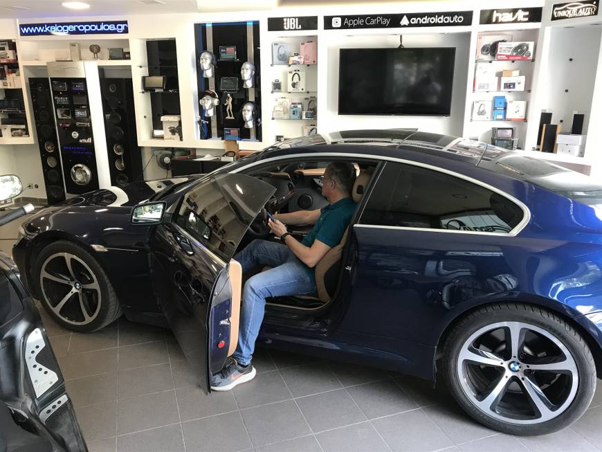 Εγκατάσταση Wireless CarPlay, Android Auto & Media Player σε BMW 6 Series E63 (CCC).