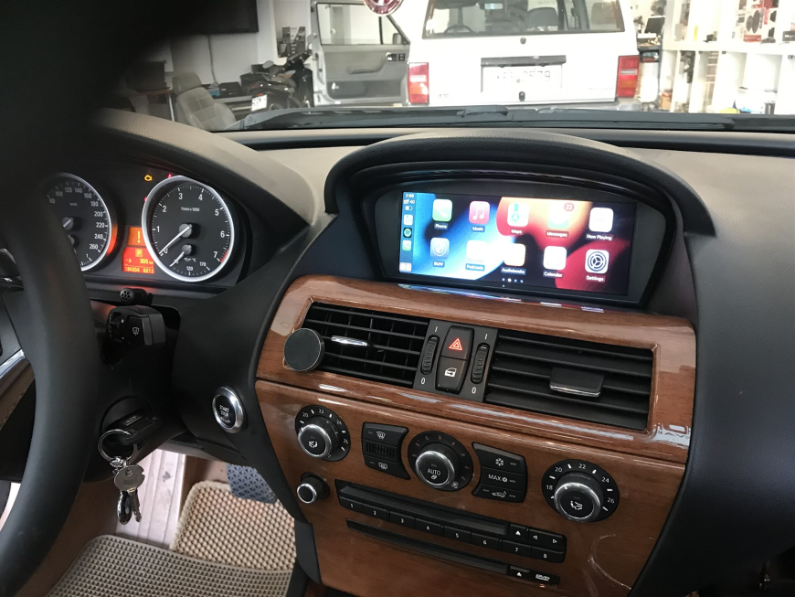 Εγκατάσταση Wireless CarPlay, Android Auto & Media Player σε BMW 6 Series E63 (CCC).