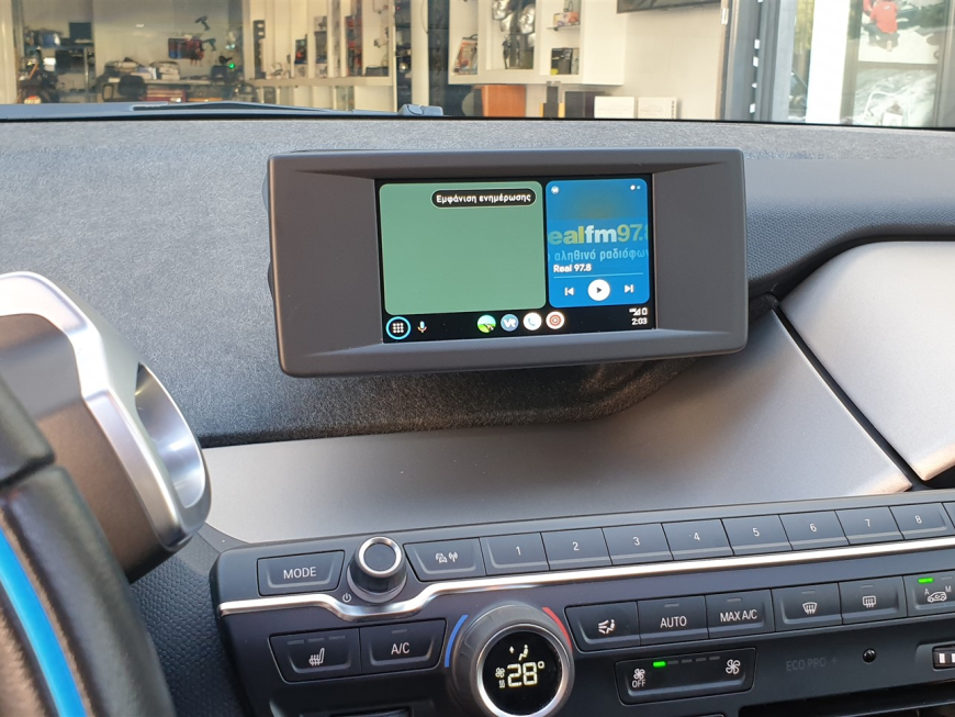 Εγκατάσταση Wireless CarPlay, Android Auto, Rear Camera & Media Player σε BMW i3   I01
