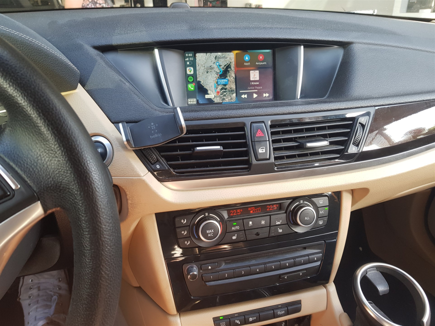 Εγκατάσταση Apple CarPlay, Android Auto και Media Player σε BMW X1 E84.