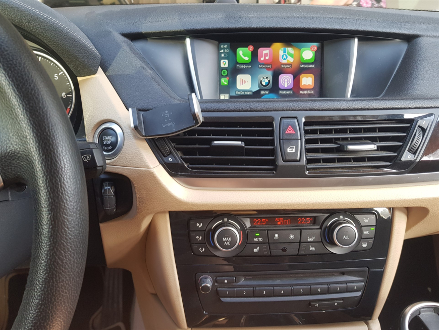 Εγκατάσταση Apple CarPlay, Android Auto και Media Player σε BMW X1 E84.