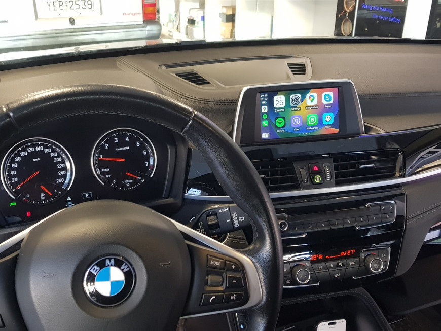 Εγκατάσταση Apple CarPlay, Android Auto και Media Player σε BMW X1 F48.