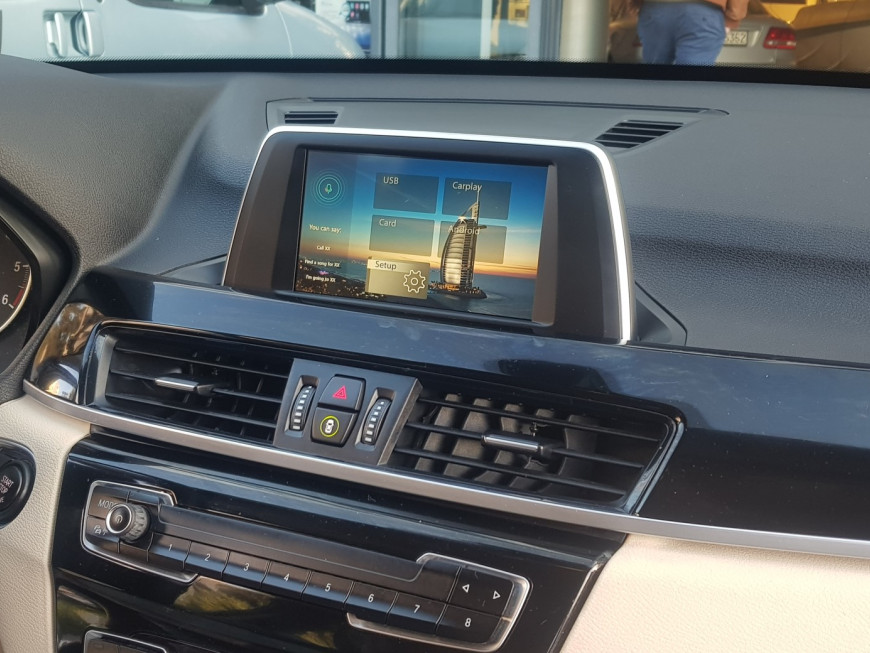 Εγκατάσταση Wireless Apple CarPlay και Android Auto σε BMW X1 F48 CIC-HIGH iDrive.