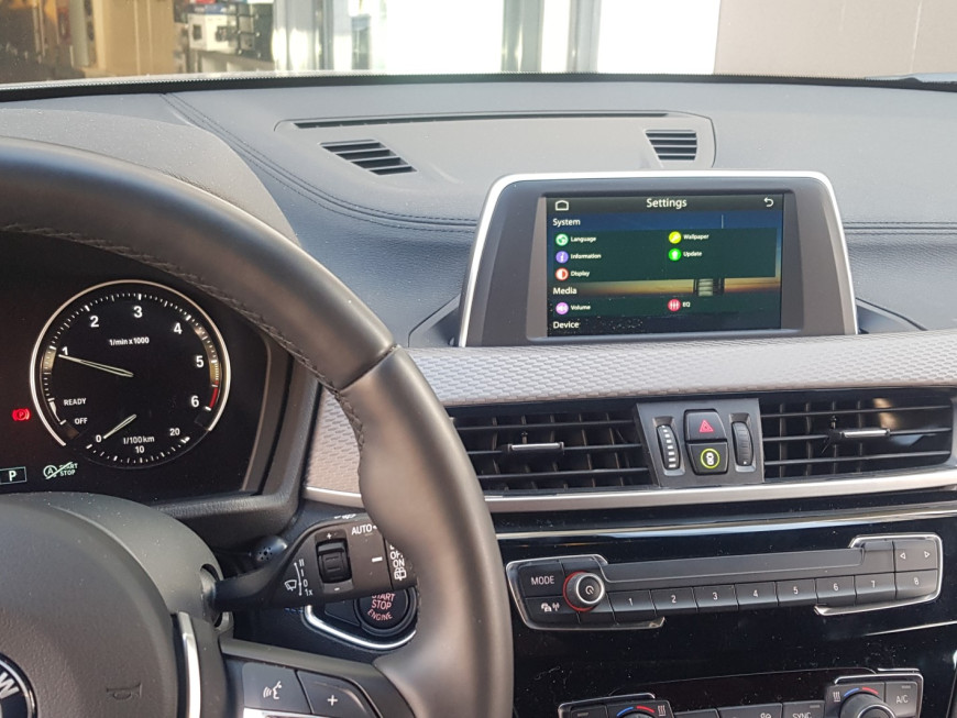 Εγκατάσταση Wireless Apple CarPlay, Android Auto σε BMW X2 F39 2019.