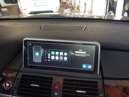 Εγκατάσταση οθόνης 10.25" Digital IQ Android 12 σε BMW X5 E70.